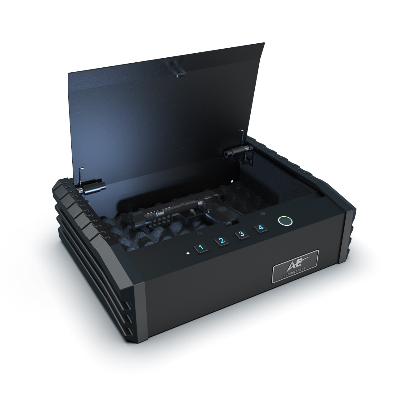 PS0110 Seif pentru pistol biometric cu intrare de sus cu 2 pistoale